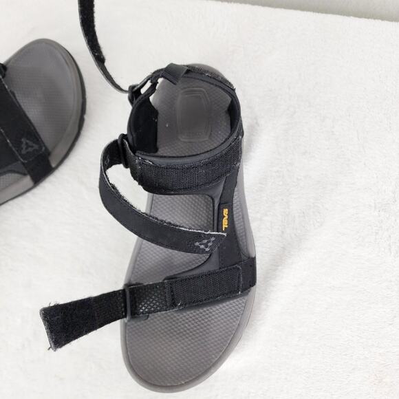 Teva Sandals Men 9 Meacham Black Sport Shoes 3 Adjustable Straps 1110392 - Picture 9 of 10